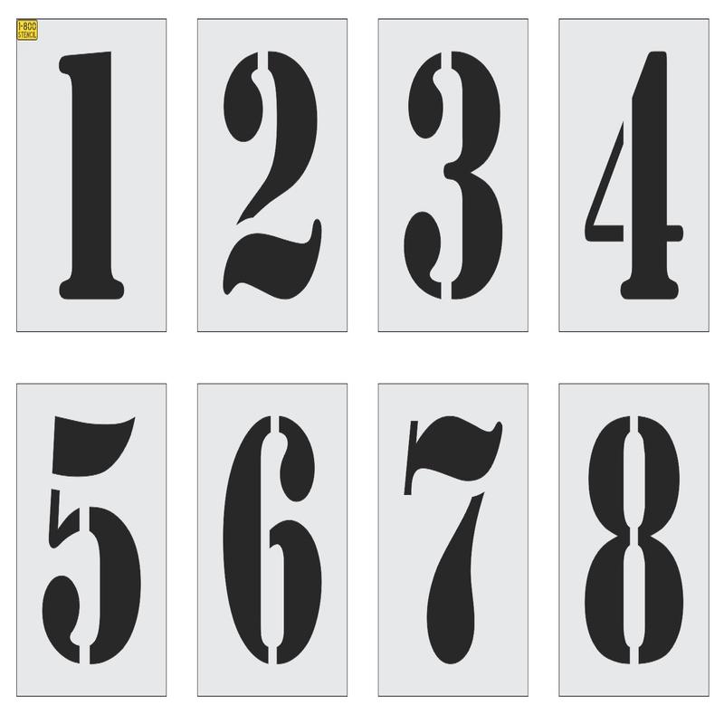 24\” Track Number Stencil Kit
