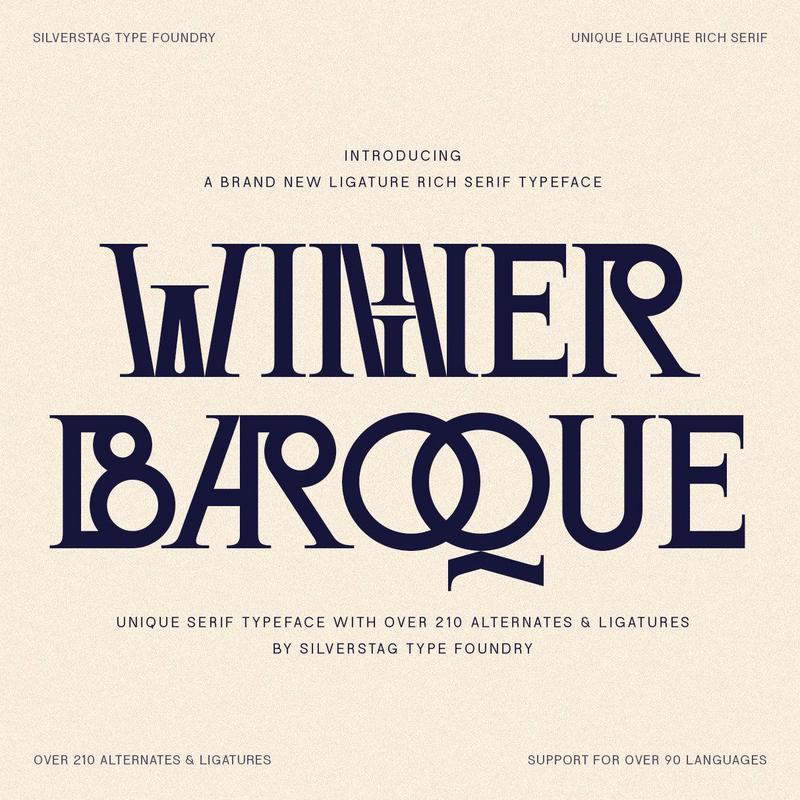 SLTF Winner Baroque – Ligature Rich Serif Typeface