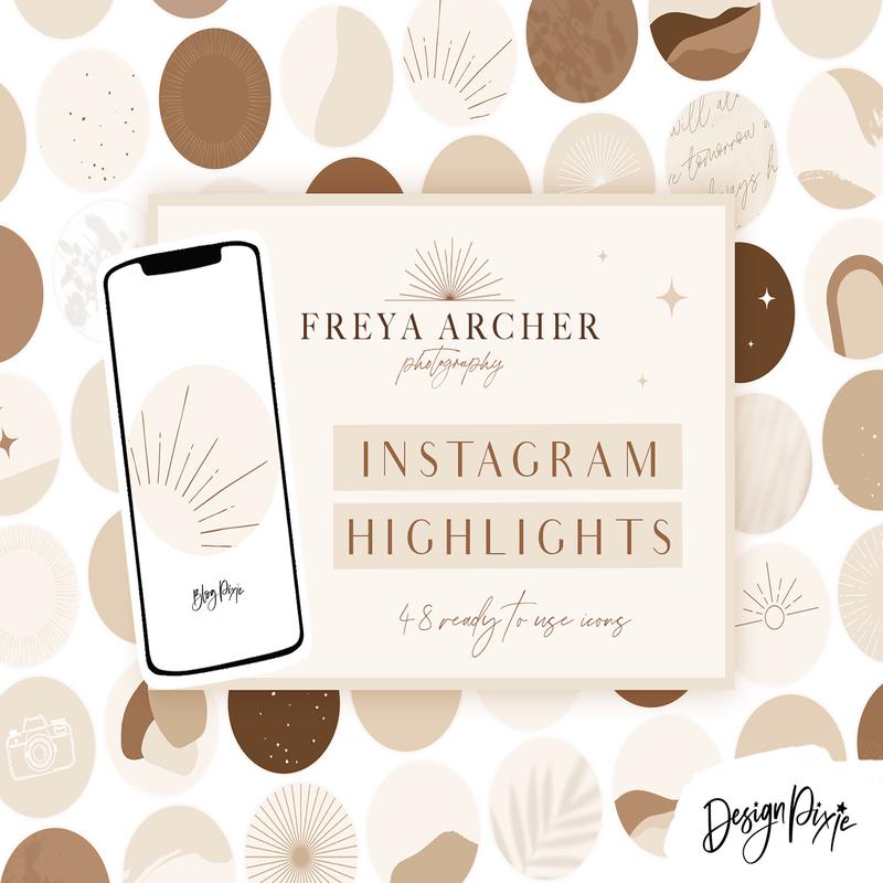 Beige Boho Instagram Highlight Icons