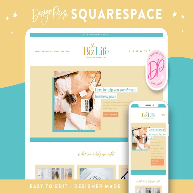 Biz Life Squarespace Template