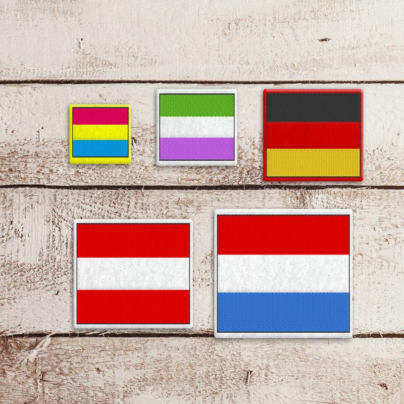 3 Color Horizontal Stripe Flag ITH Feltie Applique Embroidery