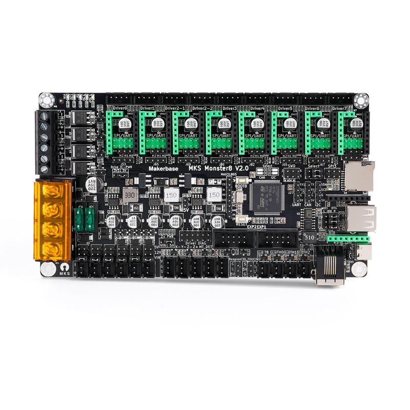 [MKS Monster8 V2] Upgrade 8 axis Motherboard, 32bit. Support Marlin 2.0 & Klipper Firmware 32bit Compatible with TMC2209