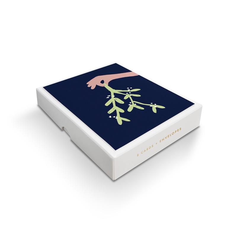 1973 Mistletoe Letterpress Box Set - HB6